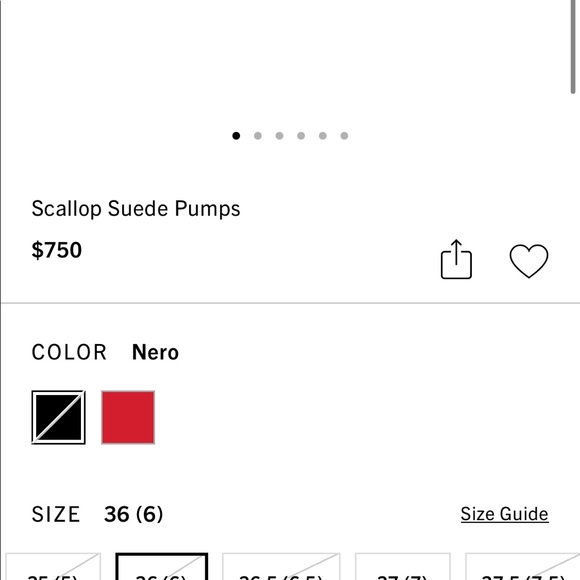 New in box Prada scalloped suede pumps in black - Picture 3 of 9